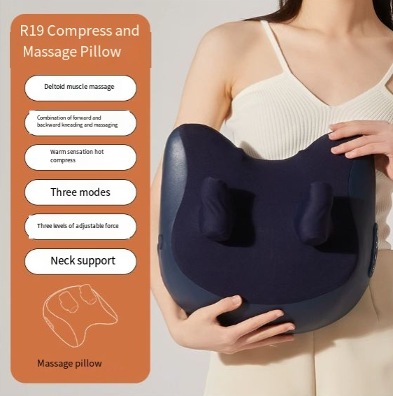 Neck & Shoulder Massage Pillow – Deep Relief at Home