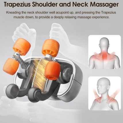 Neck & Shoulder Massage Pillow – Deep Relief at Home