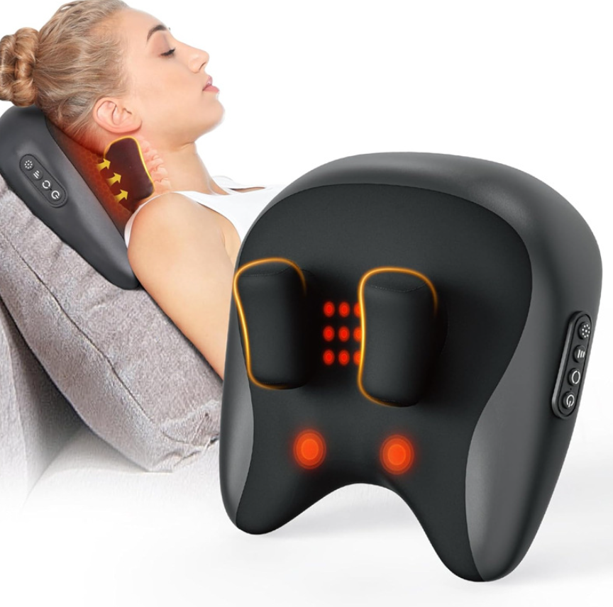 Neck & Shoulder Massage Pillow – Deep Relief at Home