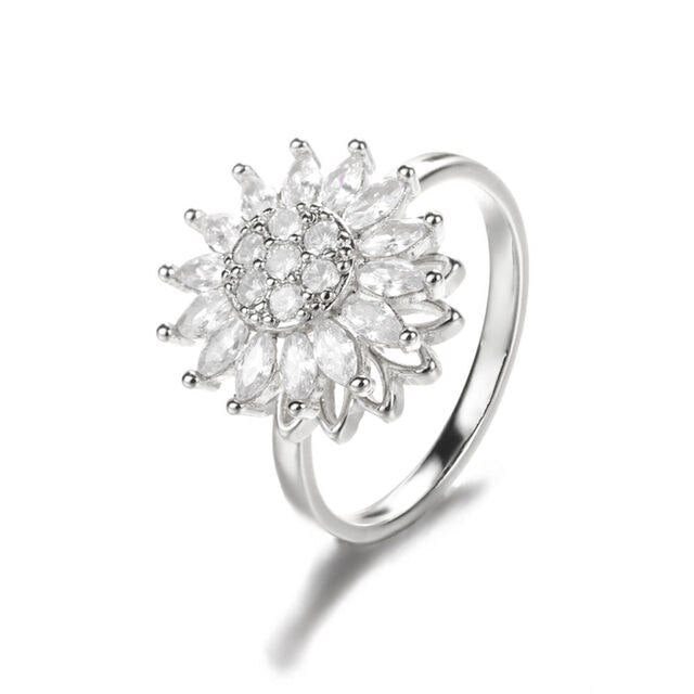 Sunflower Spinning Ring – Calm Your Mind, Wear Your Peace